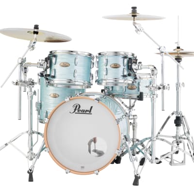 Pearl Session Studio Select Ice Blue Oyster 20x14/10x7/12x8/14x14 Drums Shell Pack & GigBags Authorized Dealer image 9