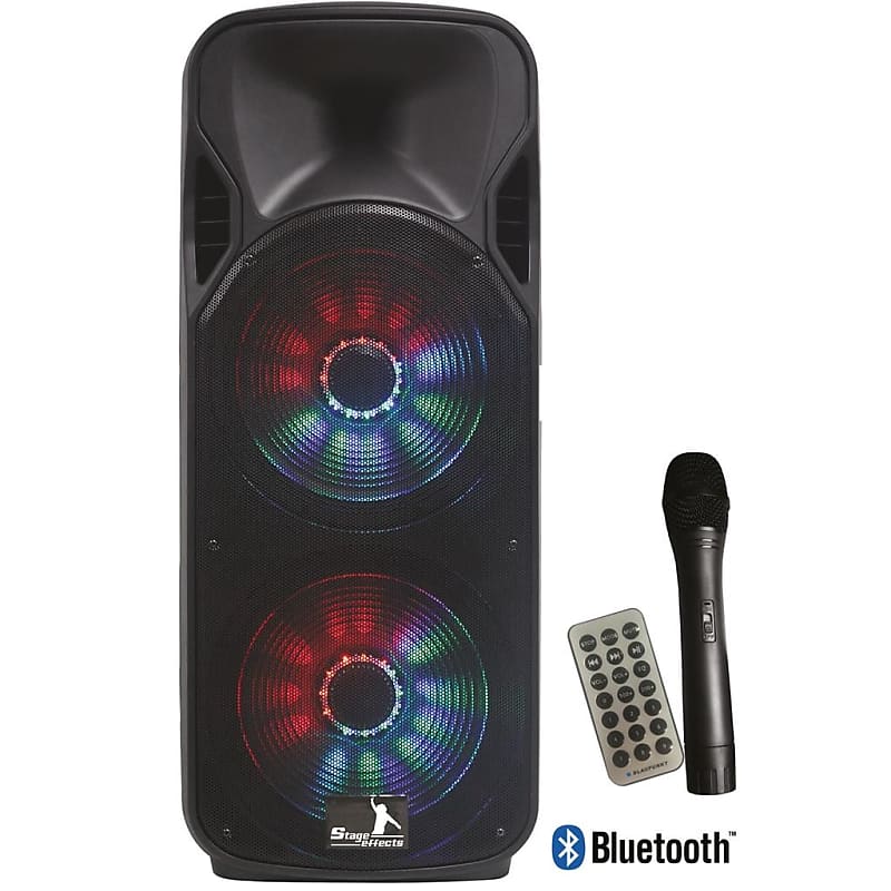 Stage Effects 85864 Active Portable Speaker With Built-In LEDs image 1