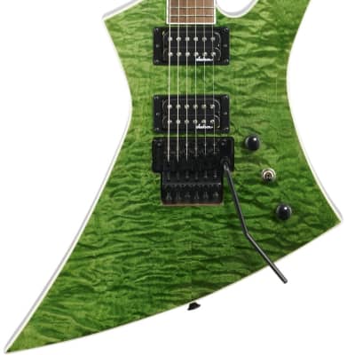 Jackson X Series Kelly KEXQ Electric Guitar, Transparent Green, Laurel Fingerboard image 2