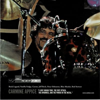 Sabian Carmine Appice's 20" Xs Rock Ride, Signed by School of Rock, Autographed (#19) image 2