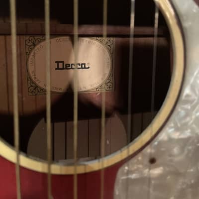 Decca Acoustic 00 1960s Red burst image 3
