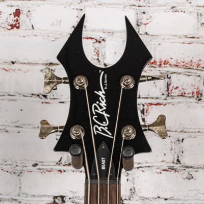 BC Rich - Beast Bass Guitar - Black - MIK - w/ OHSC - x2109 (USED) image 5