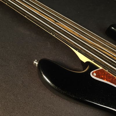 Sadowsky MetroExpress FRETLESS JJ 5 String Black Sparkle Bass with Bag image 10
