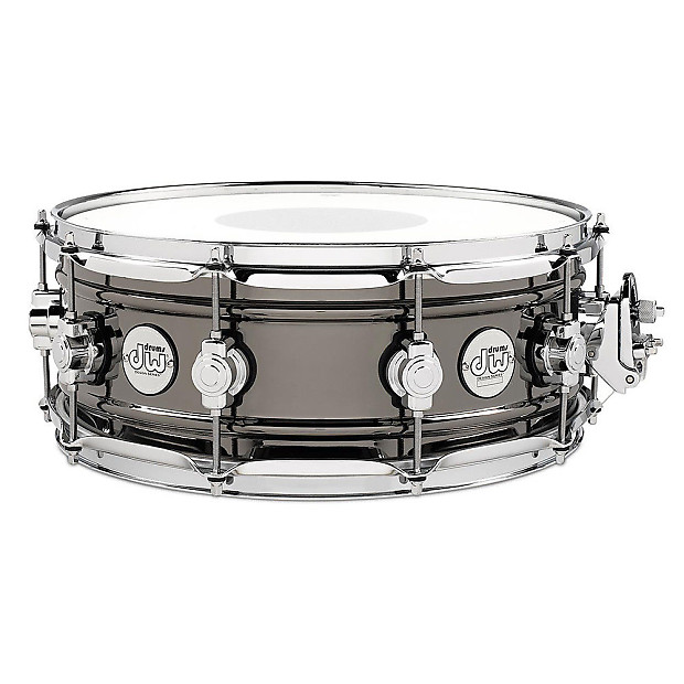 DW Design Series 6.5x14" Black Nickel Over Brass Snare Drum image 1