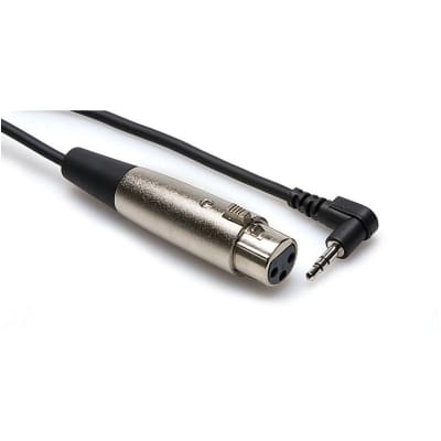 Hosa Technology XVS-101F XLR3F to Right-Angle 3.5mm TRS Microphone Cable 1 ft image 12