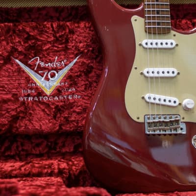 Fender Custom Shop Limited Edition 1954 Roasted Stratocaster Journeyman Relic Roasted Maple Fretboard Cimarron Red image 12
