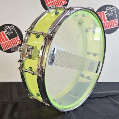 Piccolo Snare RL Drums RL14x4-FG 2023 - Fluorescent green acrylic image 3