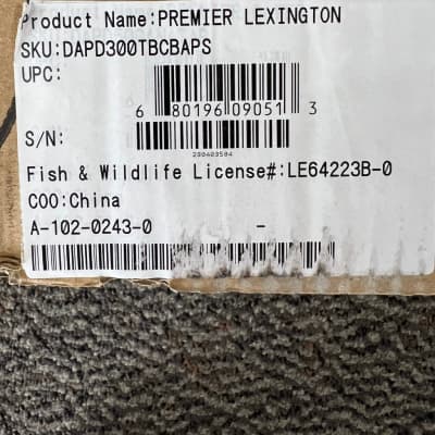 D'Angelico Premier Lexington Dreadnought Acoustic Electric Guitar Black Cherry image 9
