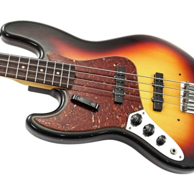 Fender Custom Shop 1964 Jazz Bass Journeyman Relic 3 Tone Sunburst Lefty image 1