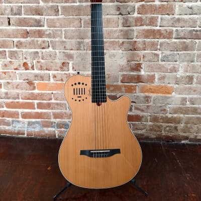 Godin Multiac Grand Concert Duet Ambiance Nylon with Electronics 2010s - High Gloss Natural for sale