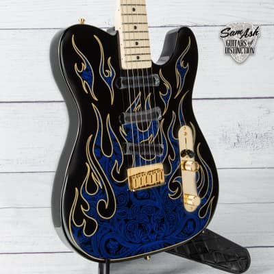 Fender JAMES BURTON TELECASTER ELECTRIC GUITAR-BLUE PAISLEY  (ASH99) for sale