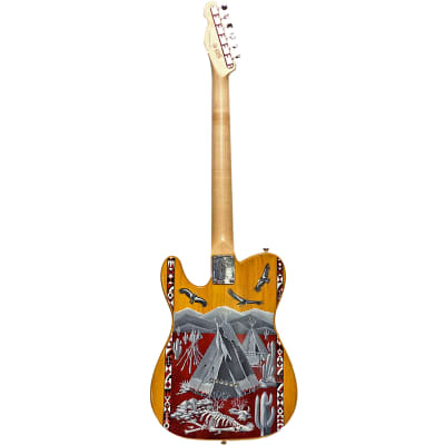 Woodcraft Electric Guitars Multiscale T-Slant Fretted "Native Spirit" Custom Electric Guitar image 3