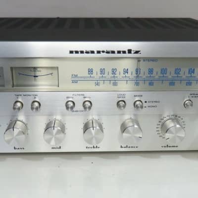 MARANTZ 1550 STEREO RECEIVER WORKS PERFECT SERVICED FULLY RECAPPED A+ CONDITION image 2