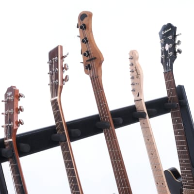 Ruach GR-2 Customisable 5 Way Guitar Rack for Guitars and Cases - Walnut