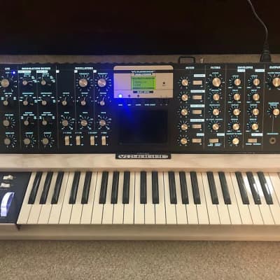 Moog MiniMoog Voyager Select Series Edition 44-Key Monophonic Synthesizer - White Cabinet with Flight Case image 1