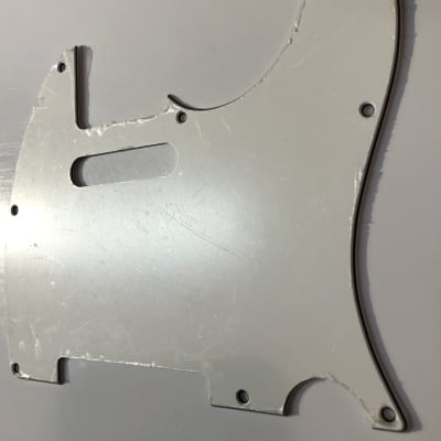Telecaster Style 3-Ply Pickguard White image 2