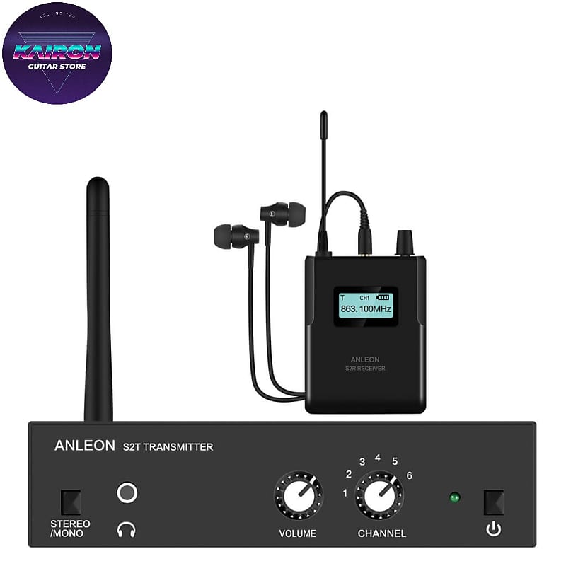 ANLEON S2 UHF Stereo Wireless Monitor System Inear System Reverb