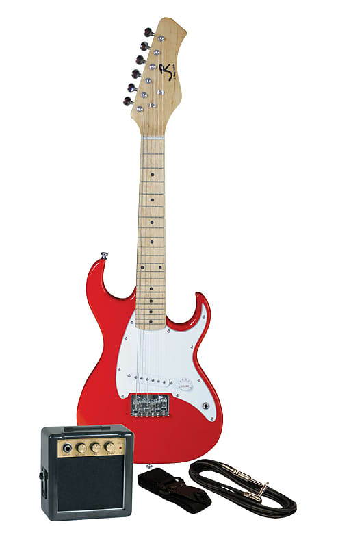 J. Reynolds Mini Electric Guitar Package, Red image 1