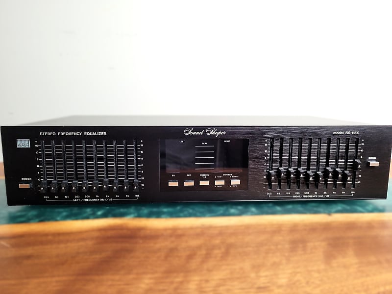 ADC Sound Shaper SS 115X 10 Channel Stereo Frequency Equalizer Tested RARE  			