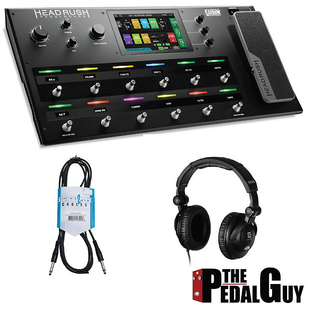 HeadRush Pedalboard Multi FX Pedalboard Bundle with Headphone Reverb