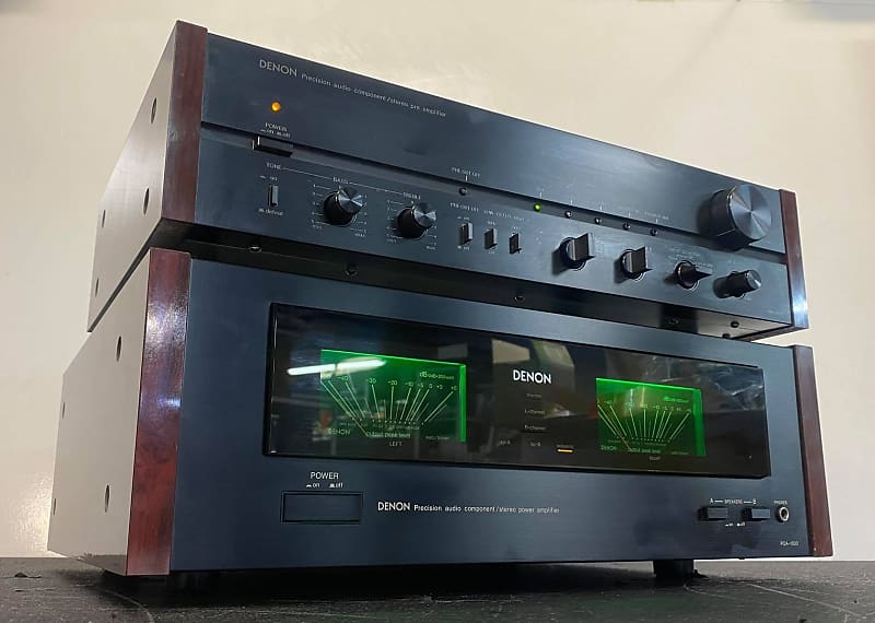 Denon POA 1500 Stereo Power Amplifier & PRA-1000 Control Amplifiers.  Serviced!