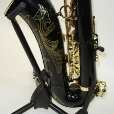 1995 Selmer Super Action 80 Series II Black Lacquer Tenor Saxophone w/ Case image 2