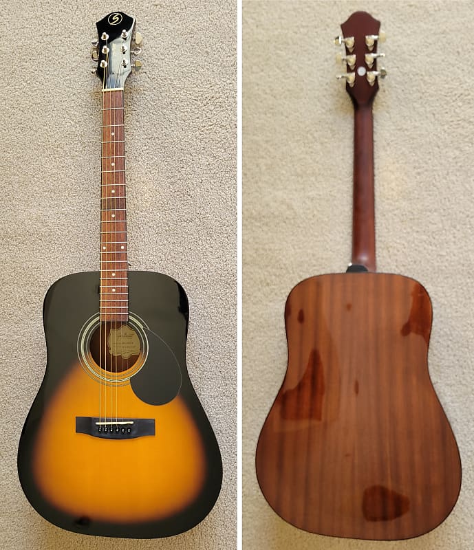 Samick Greg Bennett Design SMS-100/VS Acoustic Guitar, Vintage Sunburst, New Old Stock image 1