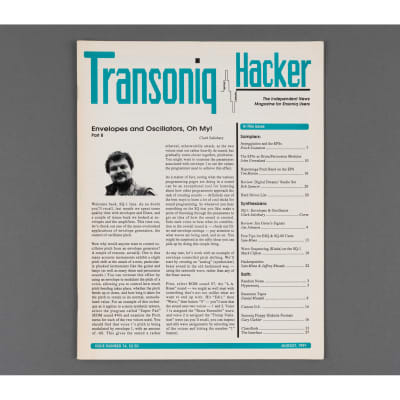 Transoniq Hacker Ensoniq User's Newsletter Issue #74