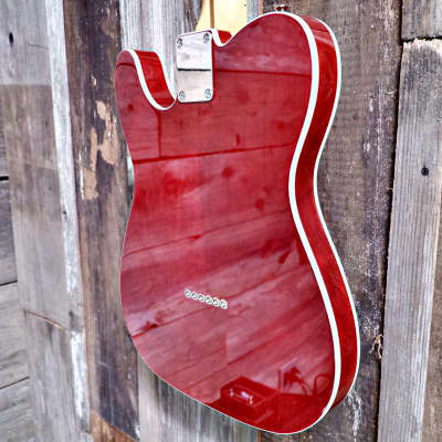 Keith Holland Custom T-NS-Thinline #1291 - Translucent Wine Red image 5