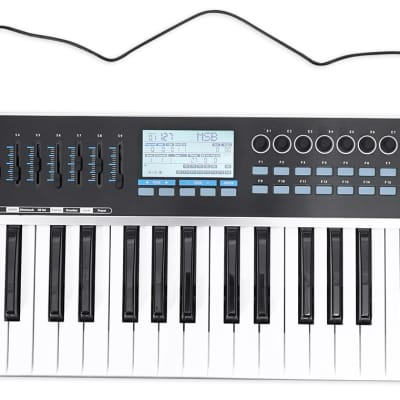 Samson Graphite 49 Key USB MIDI DJ Keyboard Controller+Headphones+Mic+Cable+Case image 2