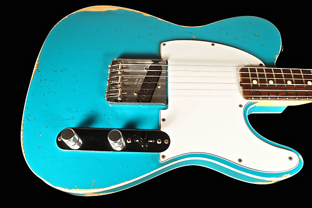 Fender Esquire 59 Relic Custom Shop Telecaster 2012 Taos Turquoise over Vintage Blonde
