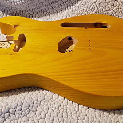 USA hand made Butterscotch body. Nitro finish .Made for a Tele neck. 3.3 Lbs. image 5