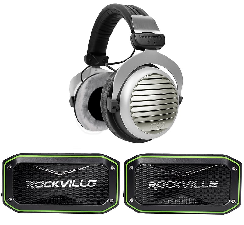 Beyerdynamic DT-990-PRO-250 Recording Headphones+Rockship Bluetooth Speaker  - Rockville Audio