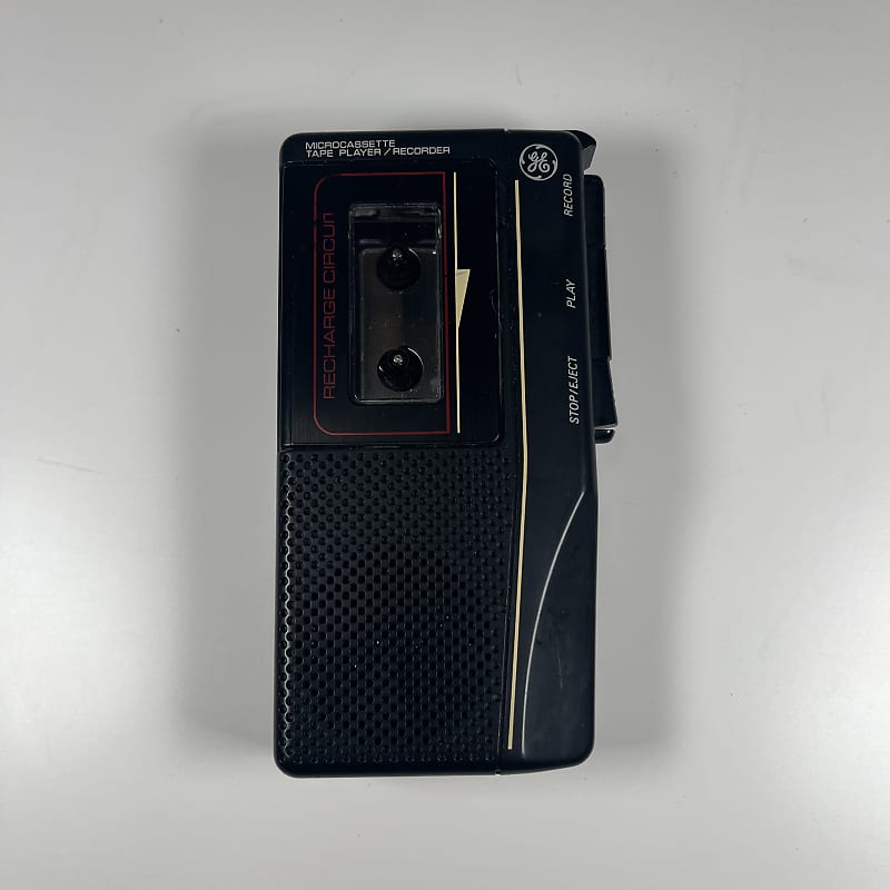 GE Microcassette Recorder Dictaphone 2 speed Lofi 1990s tape Reverb
