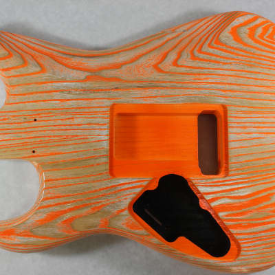 Sandblasted and finished Ash HSS guitar body - fits Fender Strat Stratocaster neck Floyd Rose J1256 image 4