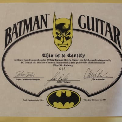 1989 Bolin Batman and Joker Limited Edition  no's 18 of both Guitars image 9