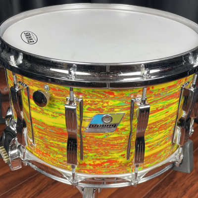Ludwig Vintage Drums Citrus Mod Coliseum Snare Drum 8x14 Used image 2