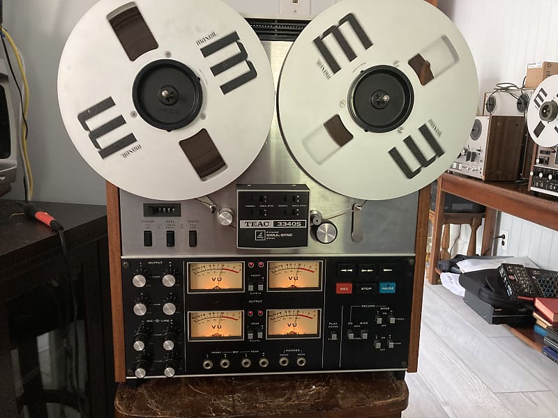 LAST CALL! TEAC 3340S 1/4 10.5 inch 4-Track 4-Channel Semi Pro Reel to  Reel Tape Deck Recorder