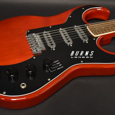 Burns London Bison '62 Reissue Transparent Red MIK | Reverb