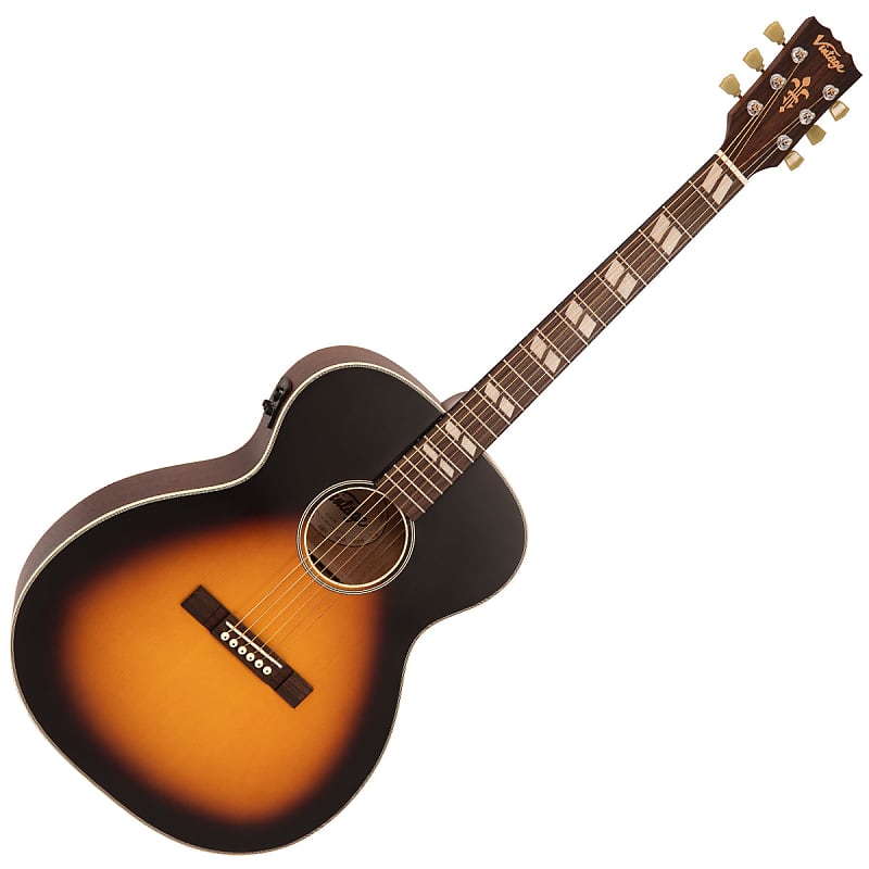 Vintage Historic Series 'Orchestra' Electro-Acoustic Guitar
