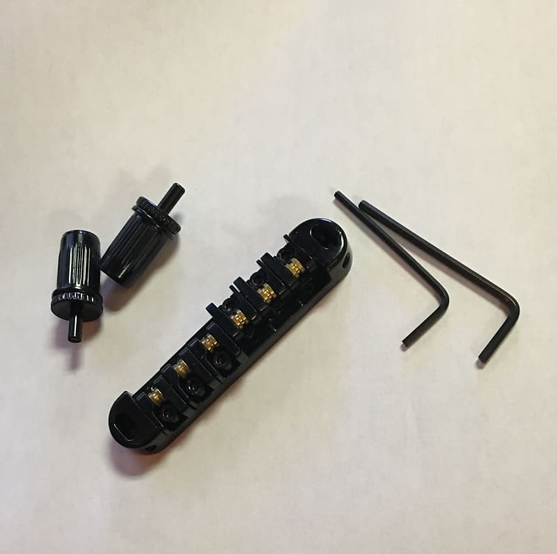 SGM Locking Bridge, Brass Roller Saddles Gibson USA Les Paul Reverb