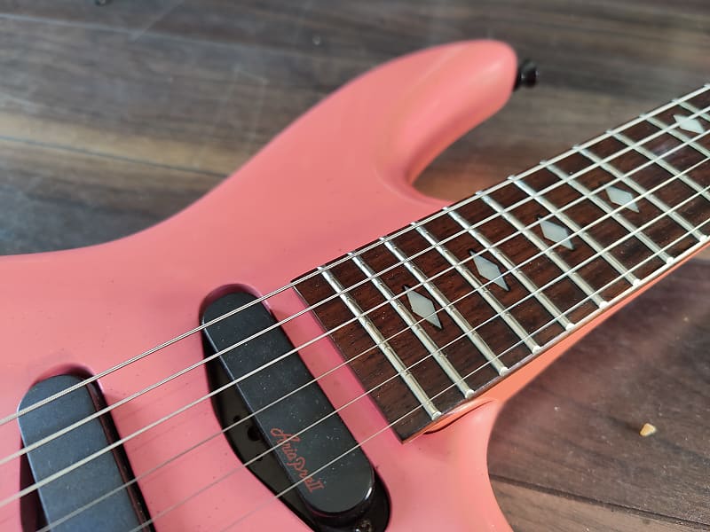 1990's Aria Pro II VA-500S/FPK Vanguard Superstrat HSS (Pink