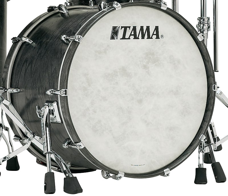 Tama TWB2218-ASCS STAR Walnut Bass Drum 22" x 18" - Satin Charcoal Japanese Sen/Chrome HW image 1