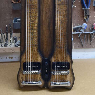 Console Style - Double Neck - Lap Steel Guitar - D / C6 Tuning - Satin Relic Finish - USA Made - Hand Crafted image 1