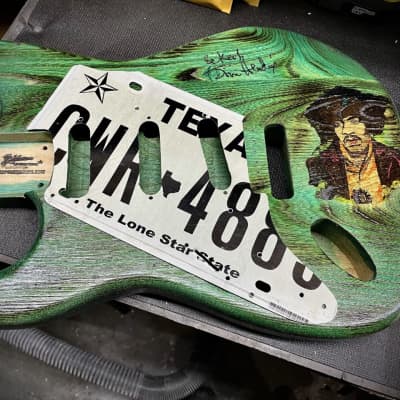 Pistols Crown Stratocaster guitar body left hand body and pickguard handmade Jimi Hendrix 2021 image 1