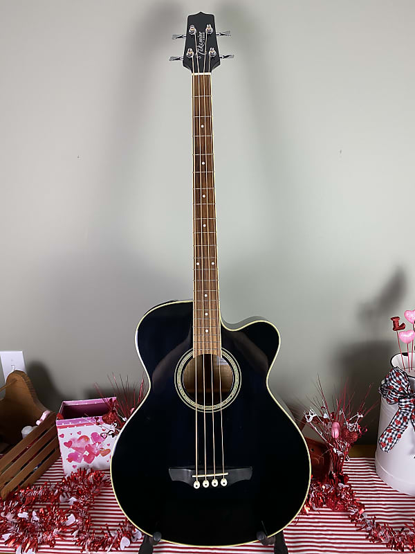 Takamine G Series EGB2S Acoustic-Electric Bass – Black | Reverb