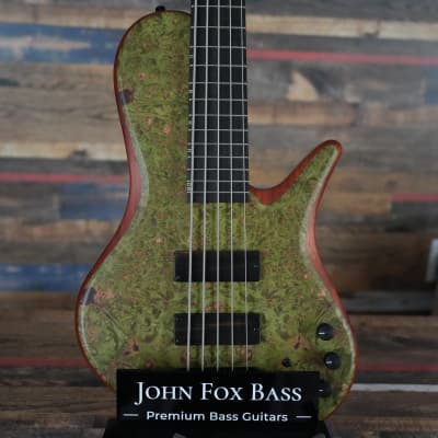 Adamovic The Dark - Exhibition Grade Maple Burl top, Forest Green Hard Catalyzed finish - WOW! for sale