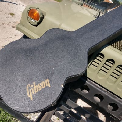 Gibson Gibson J200, L5 or Jumbo Case 1980's? Black Tolex Blue Plush image 1