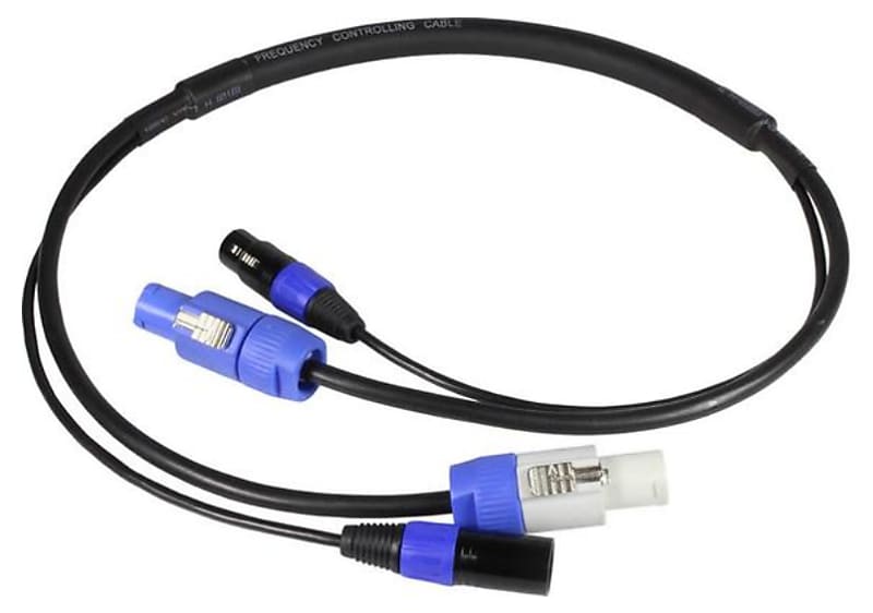 Blizzard DMXPC-10 10' PowerCON and 3-pin DMX Combo Cable image 1