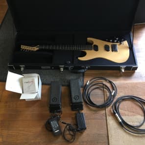 Moog E1 Electric Guitar Blond with extra Footpedal and 18 sets of Moog guitar strings (.011) image 1